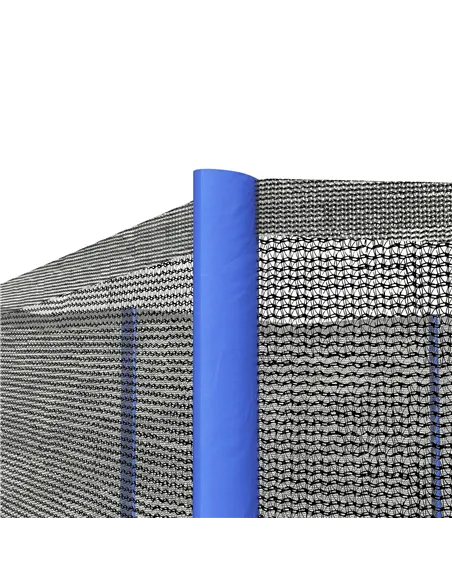 SPORTNOW 8ft Trampoline Net Replacement with 6 Plastic Pole Covers, Weather-Resistant Trampoline Netting Replacement with Zipped