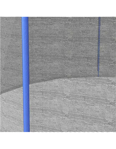 SPORTNOW 8ft Trampoline Net Replacement with 6 Plastic Pole Covers, Weather-Resistant Trampoline Netting Replacement with Zipped