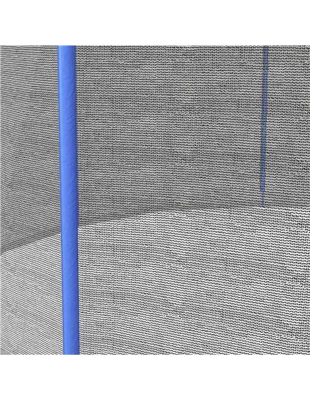 SPORTNOW 8ft Trampoline Net Replacement with 6 Plastic Pole Covers, Weather-Resistant Trampoline Netting Replacement with Zipped