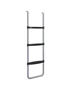 SPORTNOW Galvanised Steel Trampoline Ladder, 2 Steps/3 Steps Outdoor Trampoline Accessories for 6ft, 8ft, 10ft, 12ft, 13ft, 14ft