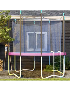 SPORTNOW 10FT Trampoline Spring Cover, Plastic Trampoline Pad Replacement with Elastic Cord, Waterproof, UV Resistant and Tear-R 2