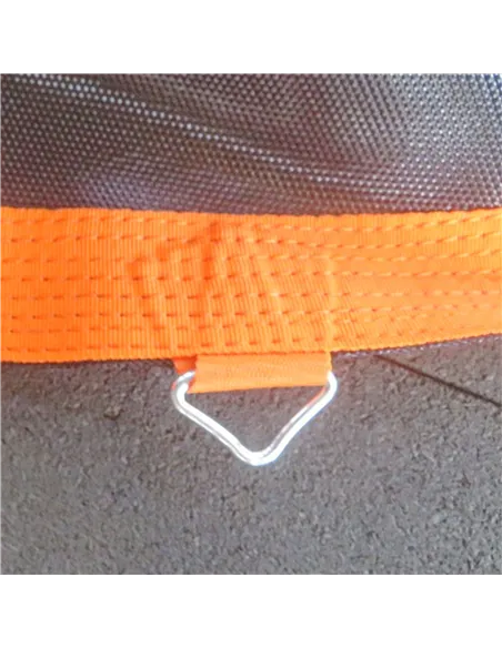 SPORTNOW Replacement Trampoline Mat with Spring Pull Tool, 72 V-Hooks, for 12ft Trampoline using 14cm Springs, Orange