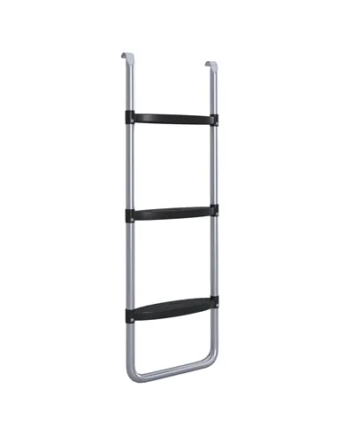 SPORTNOW Galvanised Steel Trampoline Ladder, 2 Steps/3 Steps Outdoor Trampoline Accessories for 6ft, 8ft, 10ft, 12ft, 13ft, 14ft
