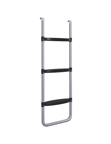 SPORTNOW Galvanised Steel Trampoline Ladder, 2 Steps/3 Steps Outdoor Trampoline Accessories for 6ft, 8ft, 10ft, 12ft, 13ft, 14ft