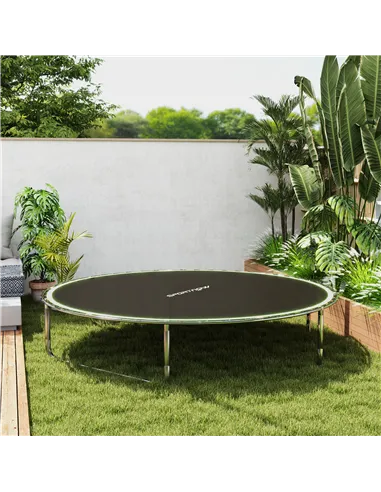 SPORTNOW Trampoline Replacement Mat with Spring Pull Tool, 42 V-Hooks, for 8ft Trampoline using 14cm Springs, Green