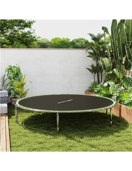 SPORTNOW Trampoline Replacement Mat with Spring Pull Tool, 42 V-Hooks, for 8ft Trampoline using 14cm Springs, Green