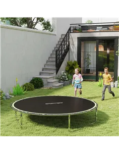 SPORTNOW Trampoline Replacement Mat with Spring Pull Tool, 54 V-Hooks, for 10ft Trampoline using 14cm Springs, Green 2