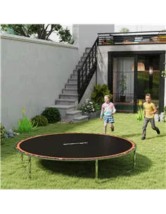 SPORTNOW Trampoline Replacement Mat with Spring Pull Tool, 54 V-Hooks, for 10ft Trampoline using 14cm Springs, Orange 2