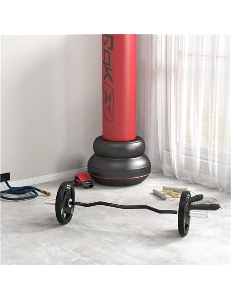 SPORTNOW Two 10kg Olympic Weight Plates, Tri-Grip Rubber-Coated Barbell Weights, with 5cm Holes, for Home, Gym, Office