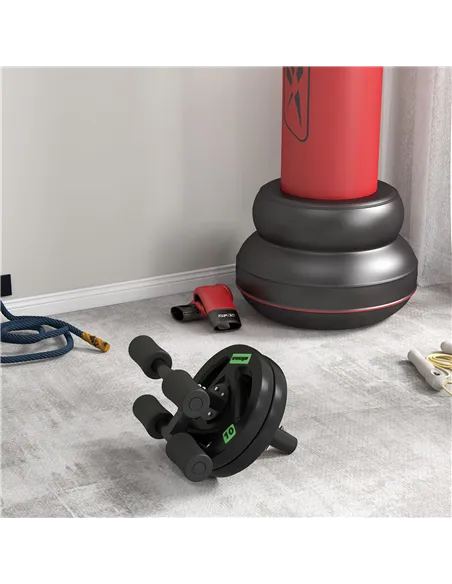 SPORTNOW Two 5kg Olympic Weight Plates, Tri-Grip Rubber-Coated Barbell Weights, with 5cm Holes, for Home, Gym, Office