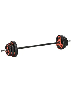 SPORTNOW 20kg Adjustable Barbell Weights Set for Home Gym, Strength Training