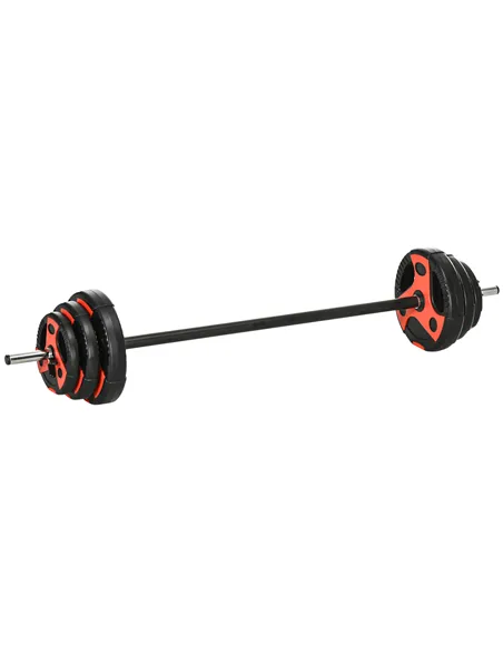 SPORTNOW 20kg Adjustable Barbell Weights Set for Home Gym, Strength Training