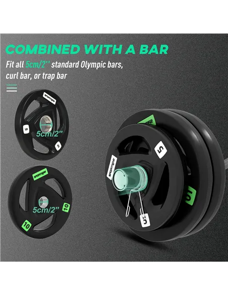 SPORTNOW Curl Bar with 30kg Weight Plates, Barbell Bar for 5cm Weight Plates, Home Gym Weight Lifting Bar, 120cm, 58kg