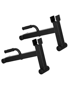 SPORTNOW 2Pcs Barbell Jack, Deadlift Jack with Non-Slip Handle and Plastic Padding, Easy Loading and Unloading 400kg Barbell Pla