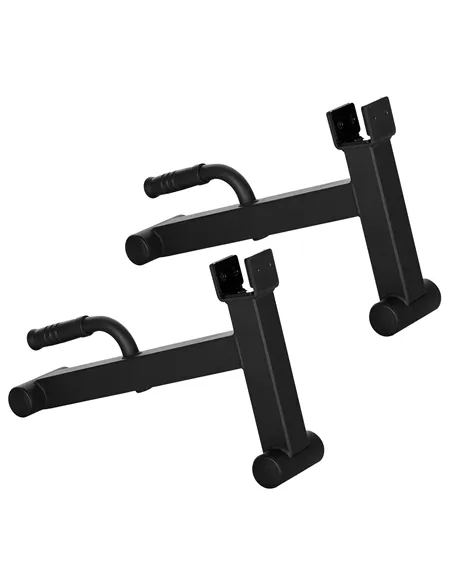 SPORTNOW 2Pcs Barbell Jack, Deadlift Jack with Non-Slip Handle and Plastic Padding, Easy Loading and Unloading 400kg Barbell Pla