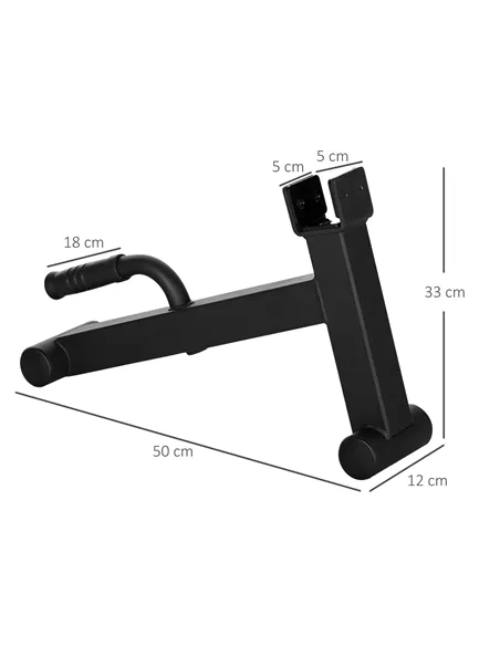 SPORTNOW 2Pcs Barbell Jack, Deadlift Jack with Non-Slip Handle and Plastic Padding, Easy Loading and Unloading 400kg Barbell Pla