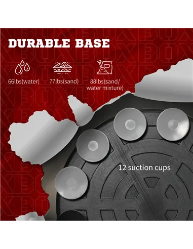 SPORTNOW Adjustable Speed Bag, Boxing Bag, with Sand, Reflex Bar, Punching Pad, Multicoloured