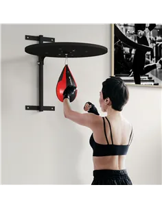 SPORTNOW Wall Mounted Speed Bag Platform, Height Adjustable Punching Bag, Training Kit 2
