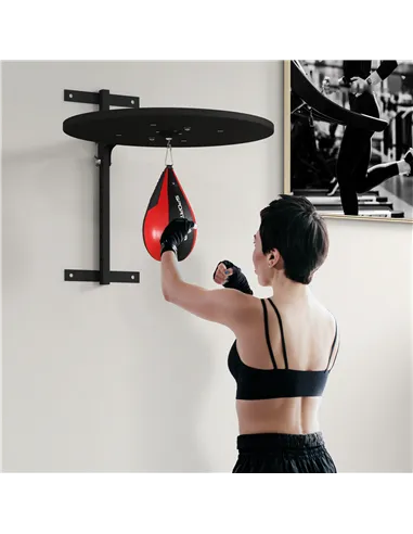SPORTNOW Wall Mounted Speed Bag Platform, Height Adjustable Punching Bag, Training Kit