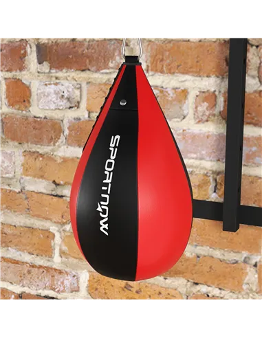 SPORTNOW Wall Mounted Speed Bag Platform, Height Adjustable Punching Bag, Training Kit