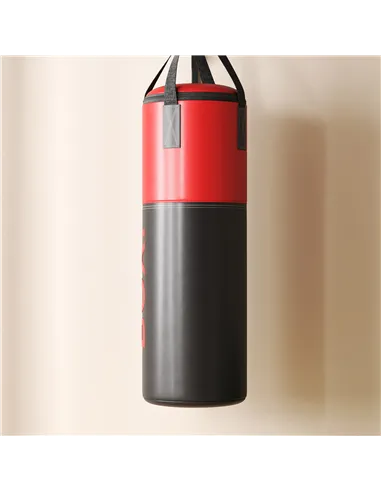 SPORTNOW Unfilled Punching Bag Set with Boxing Bag Bracket, Boxing Gloves, Hand Wraps and 360° Swivel Hook