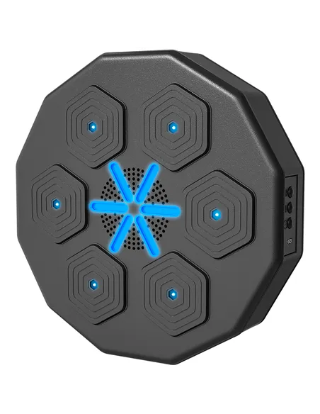SPORTNOW Music Boxing Machine with Bluetooth Connection and LED Light Smart, Wall Mounted for Punching Beat Boxing Training
