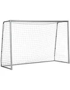 SPORTNOW 10ft x 6.5ft Football Goal, Football Net for Garden with Ground Stakes, Quick and Simple Set Up