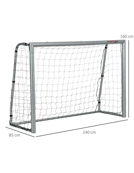 SPORTNOW 8ft x 5ft Football Goal, Football Net for Garden with Ground Stakes, Quick and Simple Set Up