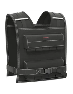 SPORTNOW 20KG Adjustable Weighted Vest, Running Weight Vest, with 30 Metal Weights, Reflective Strips, for Running, Exercise