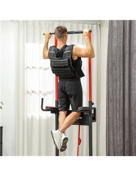 SPORTNOW 15KG Adjustable Weighted Vest, Running Weight Vest, with 30 Metal Weights, Reflective Strips, for Running, Exercise