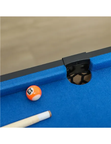 SPORTNOW 5-in-1 Multi Games Table, with Pool, Table Tennis, Basketball, Hockey, Archery, Blue