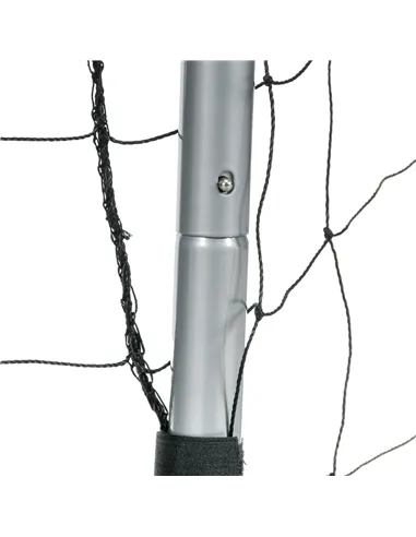 SPORTNOW 8ft x 5ft Football Goal, Set of 2 Football Net for Garden, Training Goal with Ground Stakes, Steel Frame