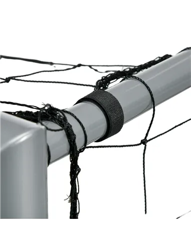 SPORTNOW 6ft x 4ft Football Goal, Set of 2 Football Net for Garden, Training Goal with Ground Stakes, Steel Frame