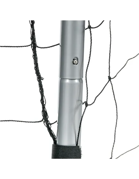 SPORTNOW 6ft x 4ft Football Goal, Set of 2 Football Net for Garden, Training Goal with Ground Stakes, Steel Frame