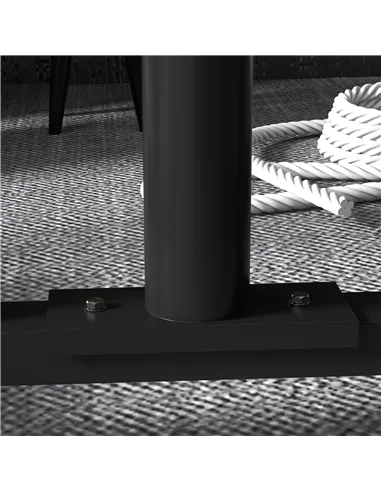 SPORTNOW Weight Rack for Olympic Weight Plate, 3 Tier Weight Tree for 2 inch Plates and Bars, Weight Organiser Stand with 4 Tran