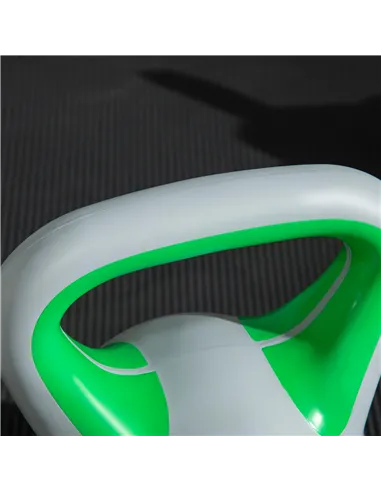 SPORTNOW Kettlebell, 16kg Kettle Bells with Handle for Home Gym Weight Lifting and Strength Training, Green and Grey