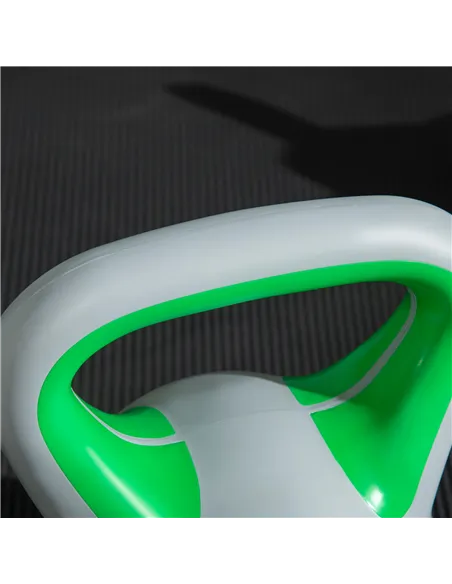 SPORTNOW Kettlebell, 16kg Kettle Bells with Handle for Home Gym Weight Lifting and Strength Training, Green and Grey