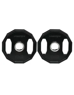 SPORTNOW Olympic Weight Plates Set, Metal and Rubber Bumper Plates Weights Discs with 2"/5cm Holes, for Home Gym Weight Lifting 
