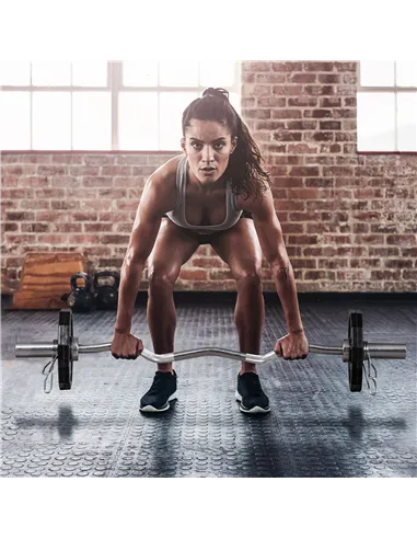 SPORTNOW Olympic Weight Plates Set, Metal and Rubber Bumper Plates Weights Discs with 2"/5cm Holes, for Home Gym Weight Lifting 