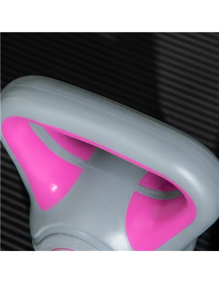 SPORTNOW Kettlebell, 2kg Kettle Bells with Handle for Home Gym Weight Lifting and Strength Training, Pink and Grey