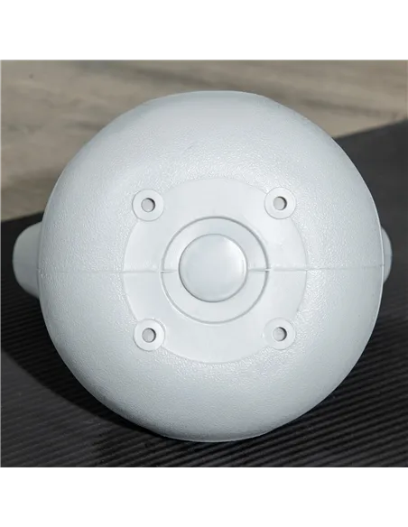 SPORTNOW Kettlebell, 2kg Kettle Bells with Handle for Home Gym Weight Lifting and Strength Training, Pink and Grey