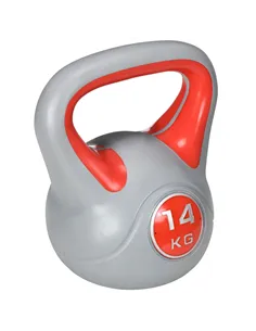 SPORTNOW Kettlebell, 14kg Kettle Bells with Handle for Home Gym Weight Lifting and Strength Training, Red and Grey