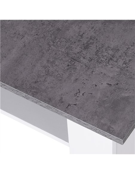 HOMCOM Square Coffee Table, Wooden Coffee Table with Storage, Cocktail Center Tea Table for Home Office, 80W x 80D x 31.5Hcm, Gr