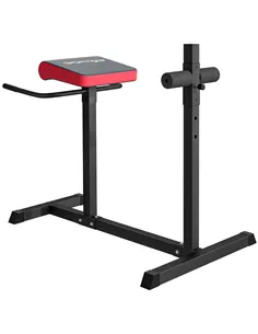 SPORTNOW Back Extension Roman Chair, Hyperextension Bench with Adjustable Leg Roller for Back, Abdominal and Gluteal Training