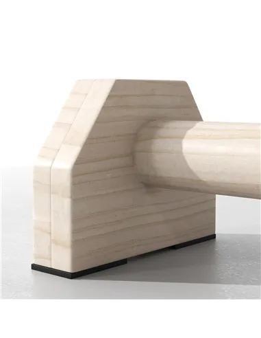 SPORTNOW Wooden Parralletes Bars, Push Up Handles with Non-Slip Base, Calisthenics Equipment, for Home Gym, Training