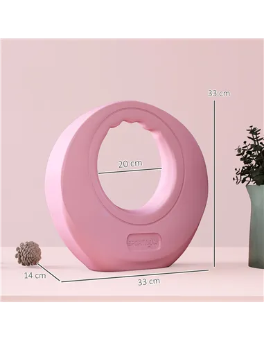 SPORTNOW 12kg Kettlebell, Soft Kettle Bell with Wide Handle for Home Gym, Weight Lifting, Strength Training, Pink