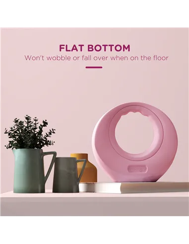 SPORTNOW 12kg Kettlebell, Soft Kettle Bell with Wide Handle for Home Gym, Weight Lifting, Strength Training, Pink