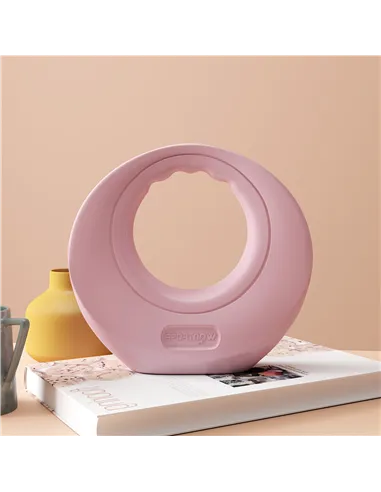 SPORTNOW 12kg Kettlebell, Soft Kettle Bell with Wide Handle for Home Gym, Weight Lifting, Strength Training, Pink