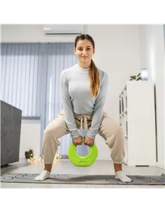 SPORTNOW 8kg Kettlebell, Soft Kettle Bell with Wide Handle for Home Gym, Weight Lifting, Strength Training, Green 2