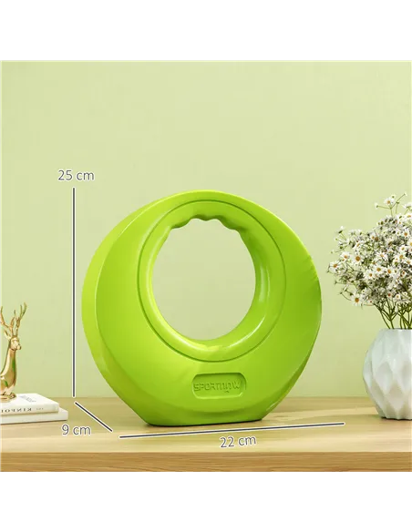 SPORTNOW 8kg Kettlebell, Soft Kettle Bell with Wide Handle for Home Gym, Weight Lifting, Strength Training, Green